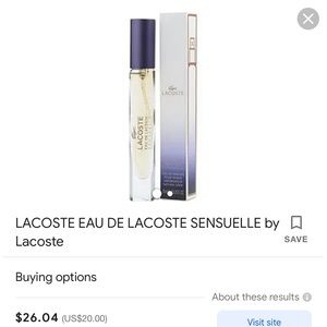 NEW Lacoste Eau de Lacoste Sensuelle Rollerball